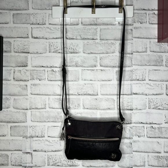 Kipling Vintage Nylon & Leather Crossbody Bag Purse - Picture 5 of 9